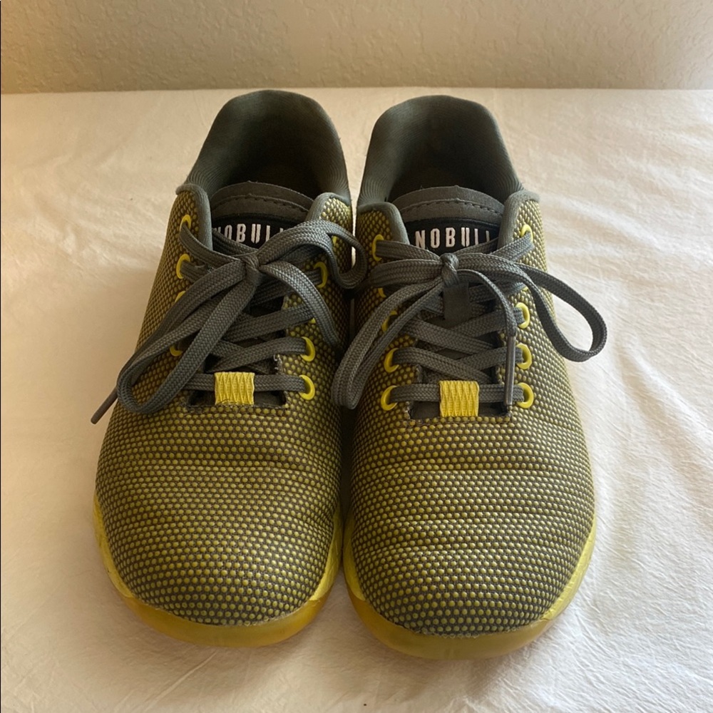NOBULL Yellow and Gray Athletic Shoes - 8
